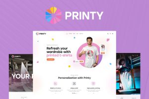 Download Printy Custom Printing & T-Shirt Design WordPress Theme