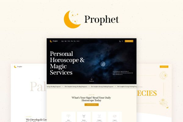 Download Prophet Horoscope,Astrology & Fortune Telling WordPress Theme