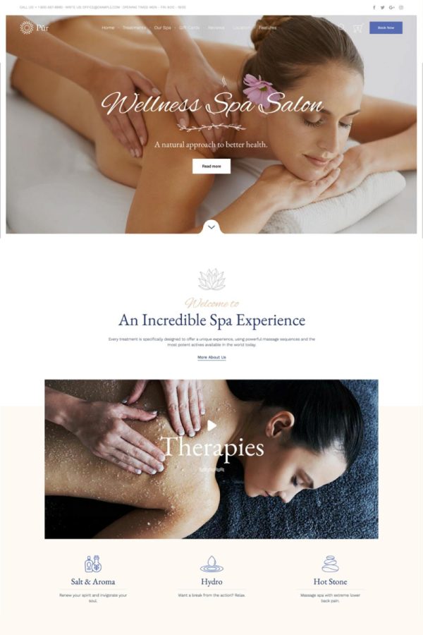 Download Pur - Wellness & Spa WordPress Theme The Ultimate Niche WordPress Theme for the Spa, Massage and Wellness Industry