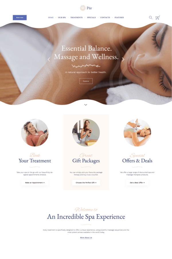 Download Pur - Wellness & Spa WordPress Theme The Ultimate Niche WordPress Theme for the Spa, Massage and Wellness Industry