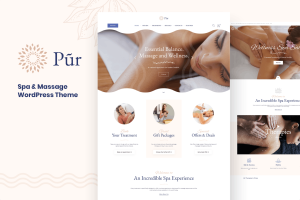 Download Pur - Wellness & Spa WordPress Theme The Ultimate Niche WordPress Theme for the Spa, Massage and Wellness Industry