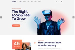 Download Qempo - Digital Agency Services WordPress Theme