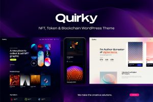Download Quirky NFT, Token & Blockchain WCFM Marketplace WordPress Theme