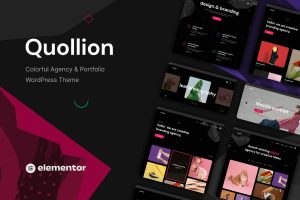 Download Quollion - Colorful Agency & Portfolio Theme Creative, colorfull & universal WordPress Theme  for all your projects & creative output.