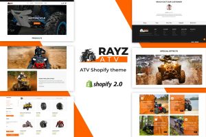 Download Rayz - Bike, Motor Sports Shopify Theme Fast Sports, Adventure Sport Drive Tools, Spares & Services Online Sale. Fun Outdoor Clothing Stores