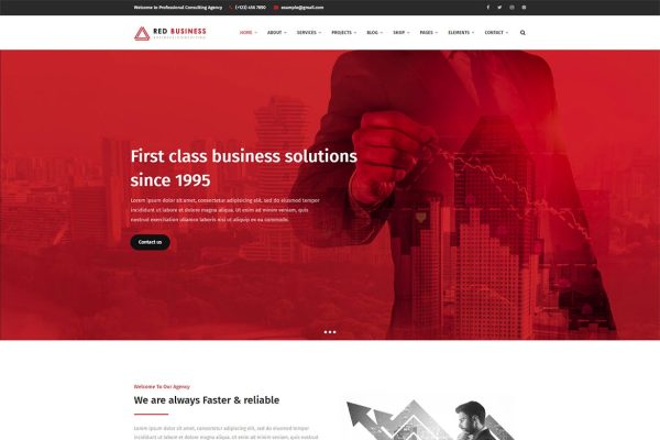 Download RedBiz - Finance & Consulting Multi-Purpose WordPr advisor, analytical, audit, broker, brokerage, business, business wp, company, consulting, consulti