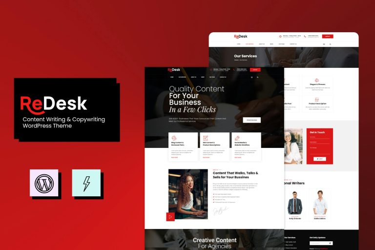 Download ReDesk - Content Writing & Copywriting Theme Content Writing & Copywriting Theme