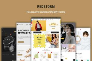 Download RedStorm - Sectioned Responsive Shopify Theme Creative Drag & Drop Sectioned Responsive Shopify Theme