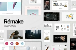 Download Remake - Minimalist Portfolio WordPress Theme An Elementor Minimalist WordPress theme for Minimal Portfolio & Creative Agency modern websites.