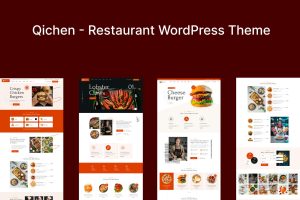 Download Restaurant WordPress Theme - Qichen Restaurant WordPress Theme that is perfectly suitable for Restaurants, Fast Food, Bakery, Cafe