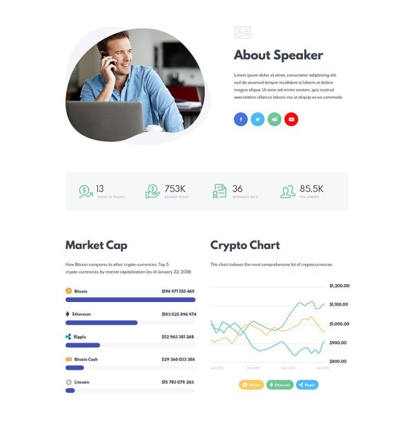 Download RexCoin - Cryptocurrency & Coin ICO WordPress A Multi-Purpose Cryptocurrency & Crypto Coin ICO WordPress Theme