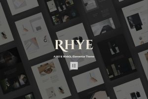 Download Rhye – Creative AJAX Elementor Theme Smooth AJAX pages transitions and modern WebGL effects will make your website really stand out