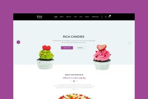 Download Riga - Candy & Sweets HTML Template Candy & Cakes