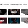 Download Rockex - One Page Portfolio WordPress Theme agency, creative, designer, developer, elementor, fullscreen, gallery, jquery, modern, one page