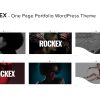 Download Rockex - One Page Portfolio WordPress Theme agency, creative, designer, developer, elementor, fullscreen, gallery, jquery, modern, one page
