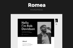 Download Romea - Personal Portfolio WordPress Theme Personal portfolio WordPress theme perfect for online portfolio, resume, cv with parallax elements.
