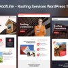 Download RoofLine - Roofing Services WordPress Theme construction, exterior, maintenance, painting, remodeling, renovation, repair service, roof repair