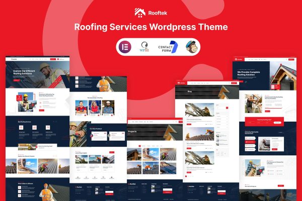 Download Rooftek - Roofing Services WordPress Theme Roofing Services WordPress Theme