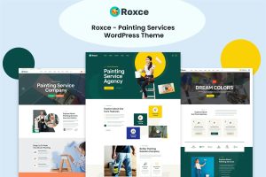 Download Roxce - Painting Services WordPress Theme Paint company, wall paint, painting company, painting website, architect studio, company websites