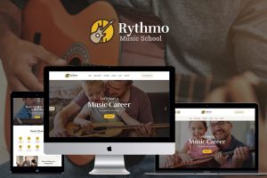 Download Rythmo Music School WordPress Theme with Online Store