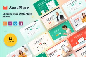Download SaasPlate - Landing Page WordPress Theme Startup, SaaS and Agency Elementor Theme