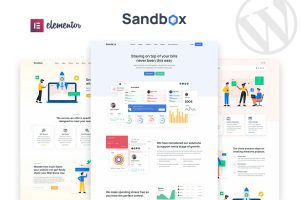 Download Sandbox - Modern & Multipurpose WordPress Theme Event, Digital Analytics, Security, Saas, Software, Startup, App, Agency, Business, Landing, Onepage