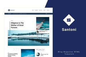Download Santoni Blog and Magazine HTML Template