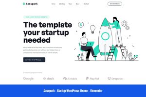 Download Sasspark - Startup WordPress Theme Digital Agency, IT Solutions and Technology Theme Fully Responsive, Easy To Customize