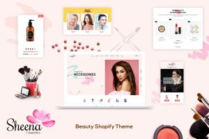 Download Sheena - Cosmetics Shopify Theme Shopify Beauty & Cosmetics Store Design. Spa, Salon, Barber & Wellness Beautician Responsive Store