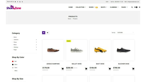 Download Shoe Zone | Shopify Theme for Shoe, Footwear Store