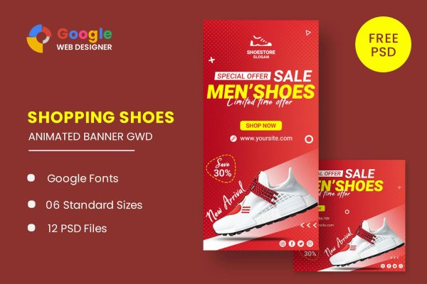 Download Shoes Ads Animated Banner Google Web Designer Shoes Ads Animated Banner Google Web Designer