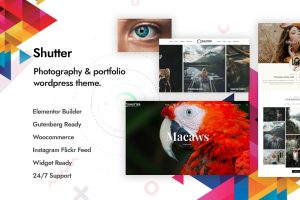 Download Shutter - Photography WordPress Theme Shutter is a responsive clean and minimal Wordpress theme for Photography Creative Portfolio website