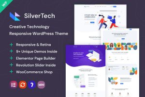Download Silvertech - Creative WordPress Theme Technology, Business, Saas, App, Studio and Fintech WordPress Theme with 9+ Unique Demos Inside