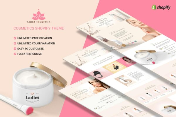 Download Simba Beauty - Shopify Beauty Theme Skin Care, Beauty & Health Products eCommerce Store! Cosmetics, Soaps, Creams, Makeup items, Jewels!