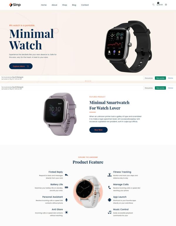 Download Sinp - Single Product Multipurpose Shopify Theme Single Product Multipurpose Shopify Theme