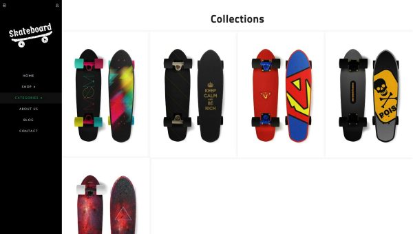 Download Skate board - Fullscreen Sports Shopify Theme Modern and Funky Sports products E-Commerce Store Theme. Unique Shopify Options & Creative Designs.