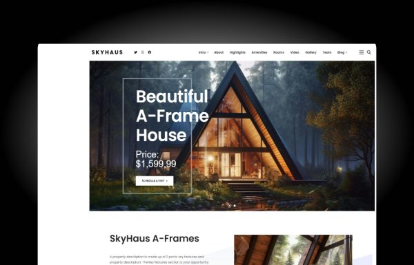 Download Skyhaus - Single Property One Page Theme Single Property One Page Theme