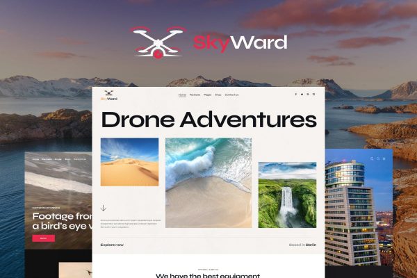 Download Skyward Drone Aerial Videography WordPress Theme