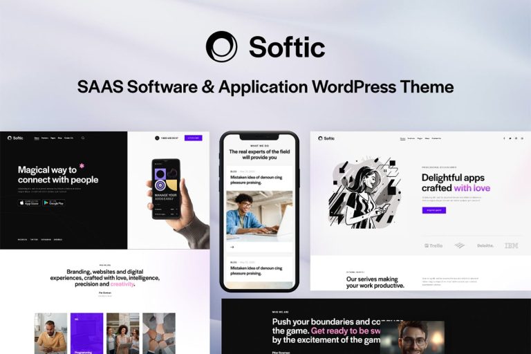 Download Softic SAAS Software & Application WordPress Theme