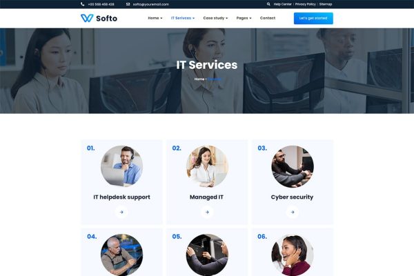 Download Softo - IT Solutions & Services WordPress Theme agency, business, company, computer repair, data, digital, innovation, innovative, it, modern, saas