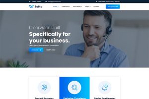 Download Softo - IT Solutions & Services WordPress Theme agency, business, company, computer repair, data, digital, innovation, innovative, it, modern, saas