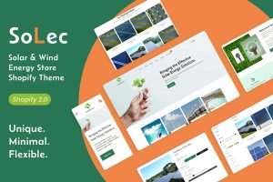 Download Solec - Solar & Wind Energy Store Shopify Theme Solar Panel, Renewable Energy Products Store, Power, wind energy ecommerce natural products