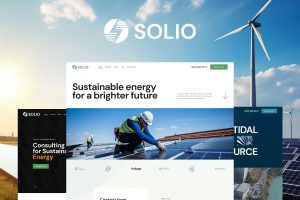 Download Solio Solar & Renewable Energy WordPress Theme