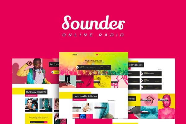 Download Sounder Online Radio WordPress Theme