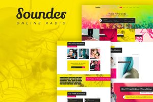 Download Sounder Online Radio WordPress Theme