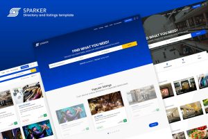 Download Sparker - Directory and Listings Template Clean and modern HTML5 directory and listings template designed and developed using last web trends