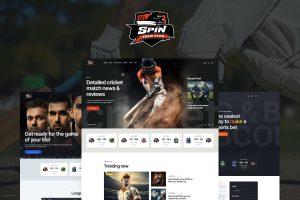 Download Spin Cricket Team Sports WordPress Theme + AI