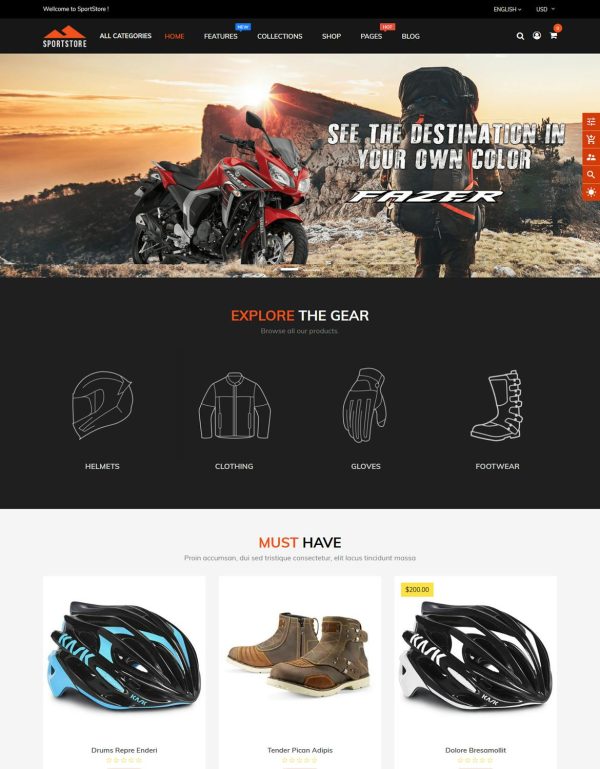 Download SportStore - Multipurpose Sections Shopify Theme A feature-rich Shopify theme for sports, sports-wear, sports accessories & multipurpose store