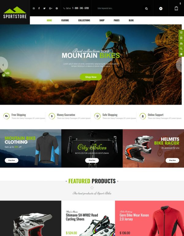 Download SportStore - Multipurpose Sections Shopify Theme A feature-rich Shopify theme for sports, sports-wear, sports accessories & multipurpose store