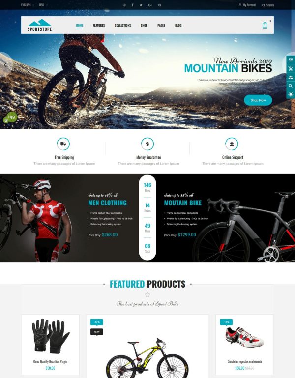 Download SportStore - Multipurpose Sections Shopify Theme A feature-rich Shopify theme for sports, sports-wear, sports accessories & multipurpose store